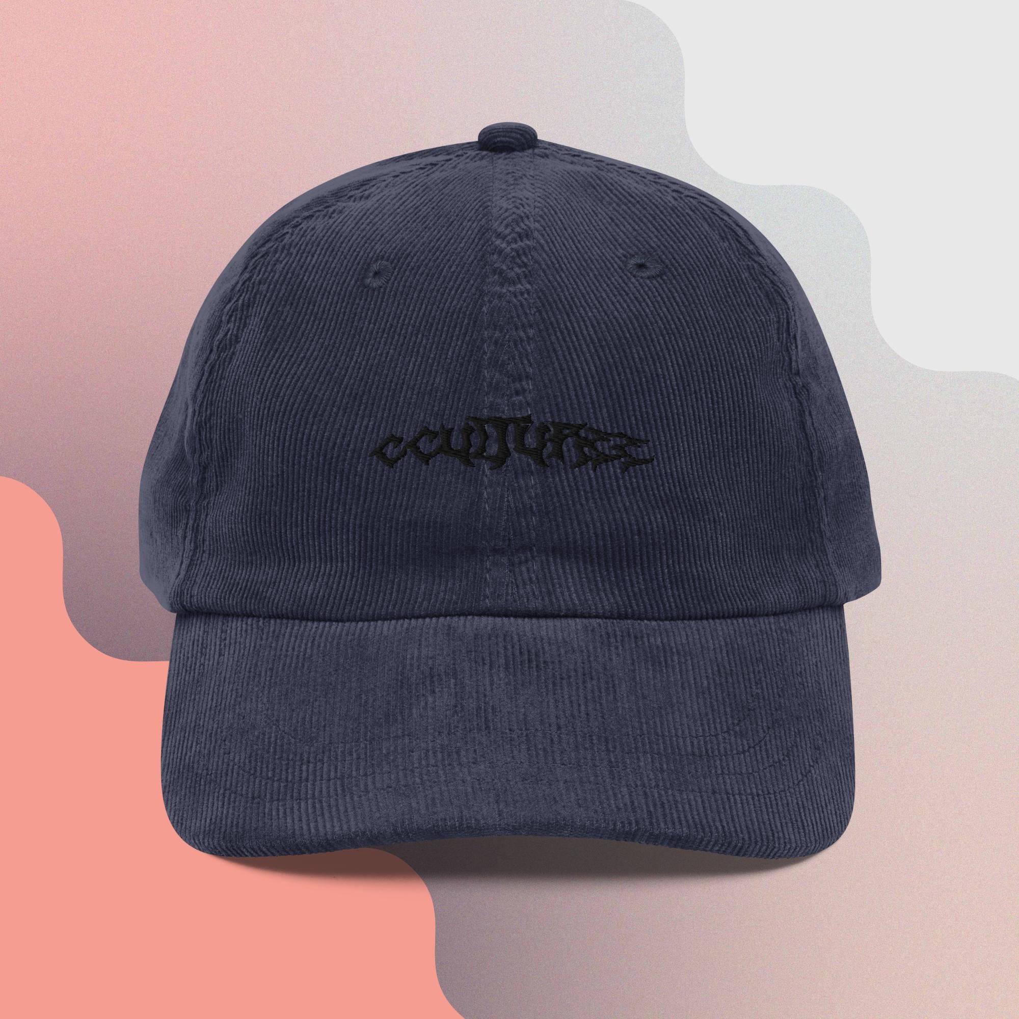 Ruined logo corduroy Hat
