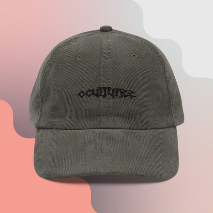 Ruined logo corduroy Hat